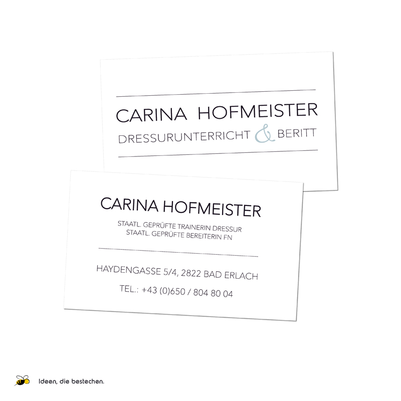 Referenzen kreativbiene: Carina Hofmeister